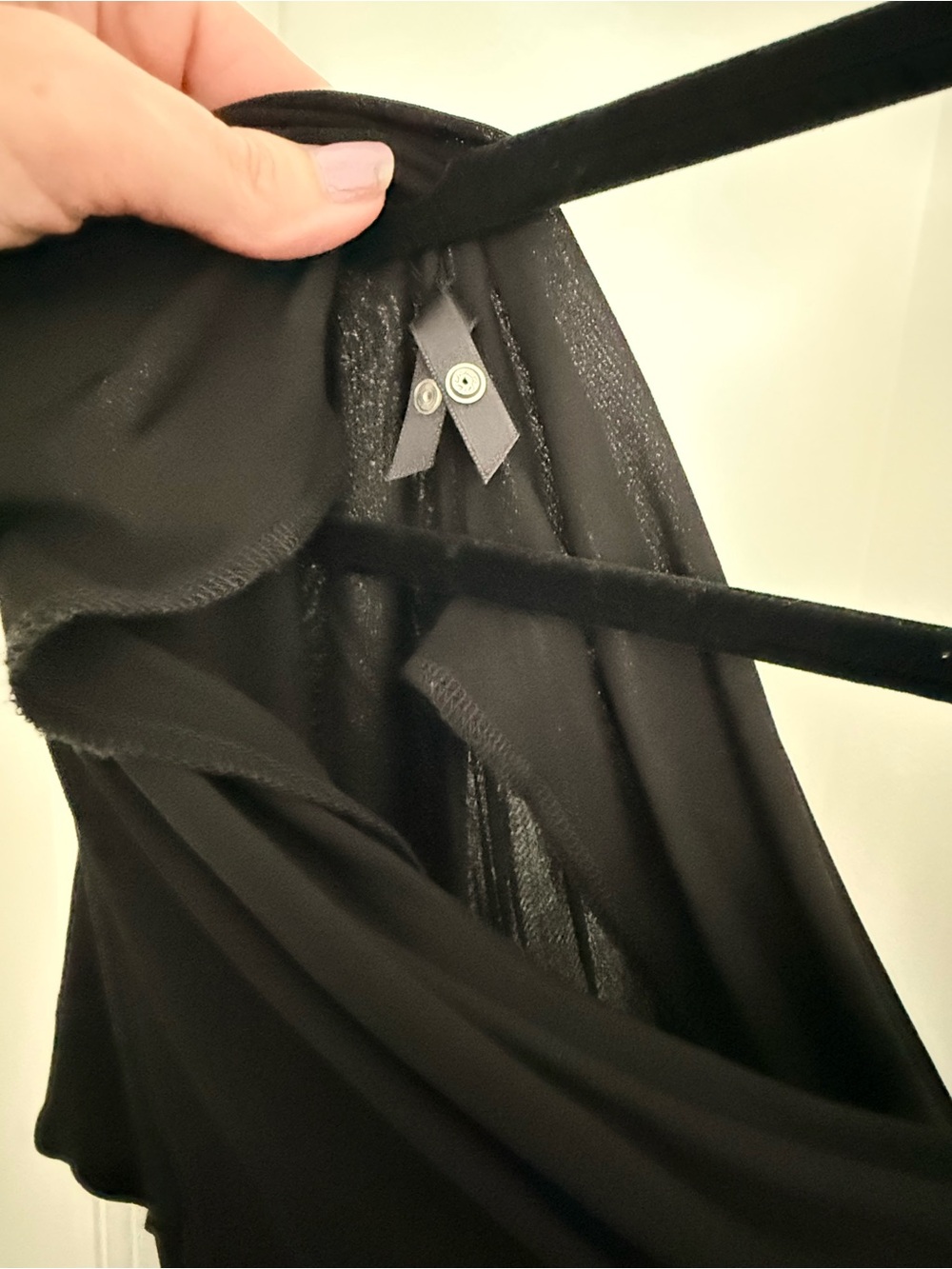 Vivienne Westwood Black Draped Cowl Neck Maxi Dress With Tie Waist - Picture 5 of 9